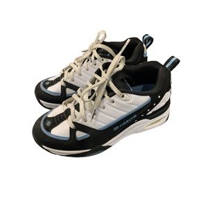 Vintage Heelys Skate Shoe Women’s Size 6 Style 9070 Black White Blue Sparkle